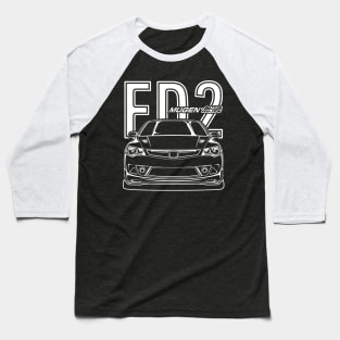 FD2 Mugen ( White Print) Baseball T-Shirt